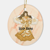 Zomer christelijke engel keramisch ornament (Links)