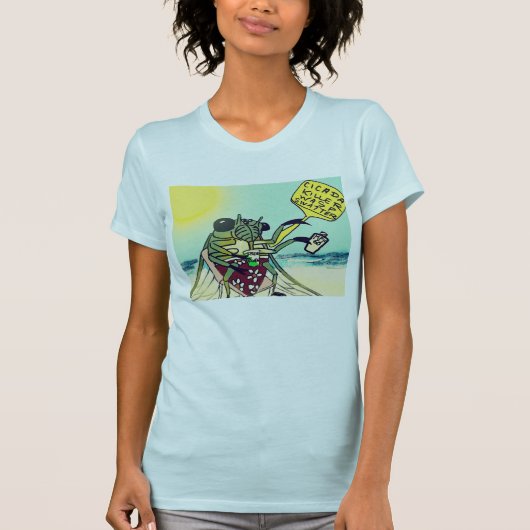 Zomer Cicada T-shirt (Voorkant)