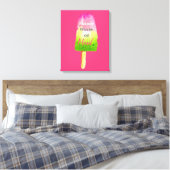 Zomer citeren popsiculum schattig eten canvas afdruk (Insitu (Slaapkamer))