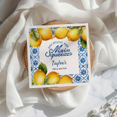 Zomer Citroen Bruiloftsfeest Papieren Servet