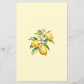 Zomer citroen citrus mam of pap Baby shower spel (Achterkant)