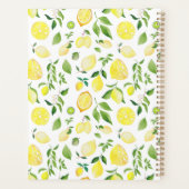 Zomer citroen Citrus patroon gepersonaliseerd Planner (Achterkant)