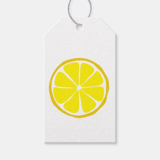 Zomer Citrus Citroen Cadeau Labels Cadeaulabel (Voorkant)