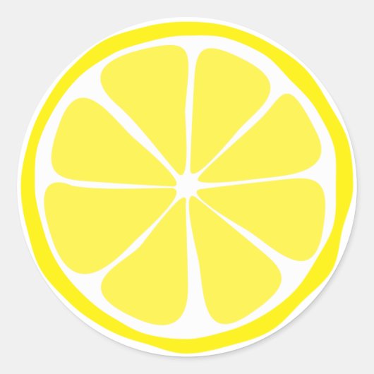 Zomer Citrus citroen Stickers (Voorkant)