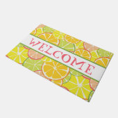 Zomer Citrus Schijf Deurmat (Schuin)