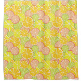 Zomer Citrus Schijf Douchegordijn (Voorkant)