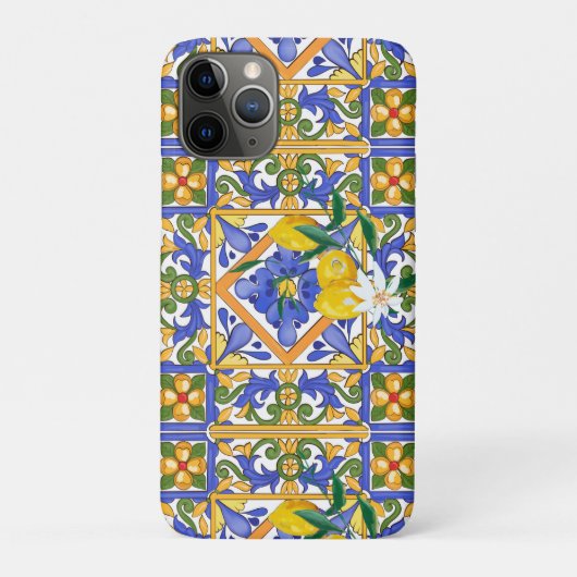 Zomer, citrus, Siciliaans, Mediterrane stijl, citr Case-Mate iPhone Case (Achterkant)