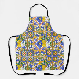 Zomer, citrus, Siciliaans, Mediterrane stijl, citr Schort