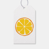 Zomer Citrus Sinaasappel Cadeau Labels Cadeaulabel (Voorkant)