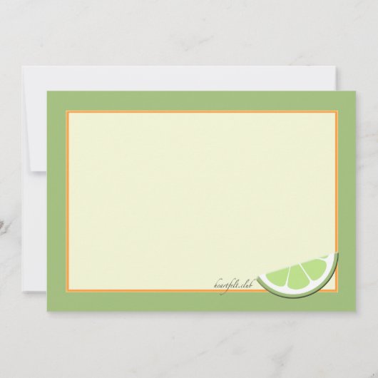 Zomer Citrus uitnodiging (Achterkant)