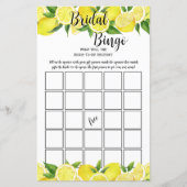 Zomer Citrus Vrijgezellenfeest Bingo Party Game (Voorkant)