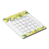 Zomer Citrus Vrijgezellenfeest Bingo Party Game Notitieblok (Schuin)