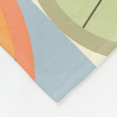 Zomer Citrus Watermeloen: Abstracte Geometrische P Fleece Deken (Hoek)