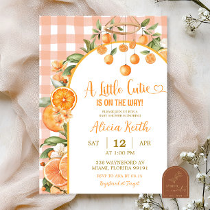 Zomer Citrusvruchten Baby Shower Uitnodiging