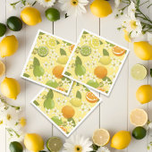 Zomer citrusvruchten Papier servetten