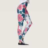 Zomer Classic Eenvoudige Bloemen LuLaRoe Roze Wit Leggings (Rechts)