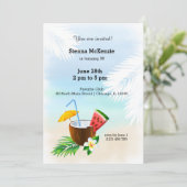 Zomer Cocktail Kaart (Staand voorkant)