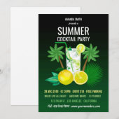 Zomer Cocktails Feest Kaart (Voorkant / Achterkant)