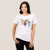 Zomer cocktails hemden & jassen Tri-Blend shirt (Voorkant volledig)