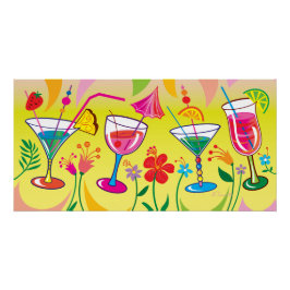 Zomer cocktails perfect poster