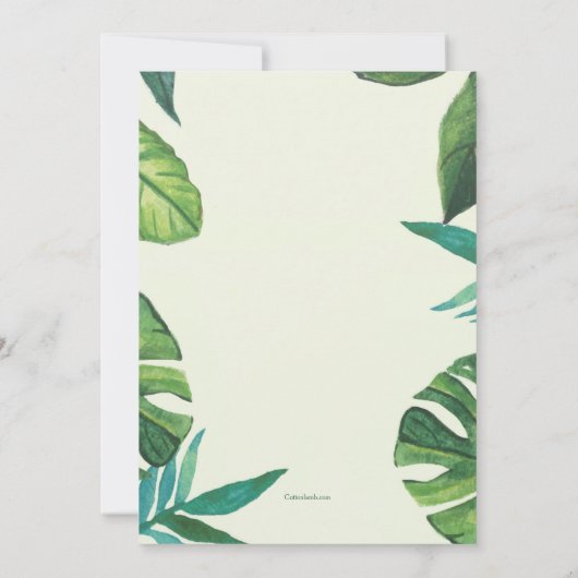 Zomer Cocktails uitnodiging (Achterkant)