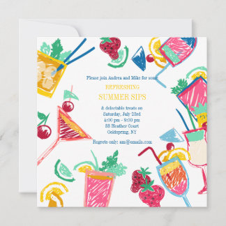 Zomer Cocktails uitnodiging