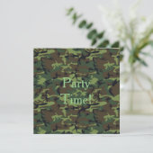 Zomer Cookout Camouflage Militair Groen Patroon Kaart (Staand voorkant)