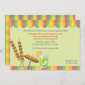 Zomer Cookout Uitnodiging (Voorkant / Achterkant)