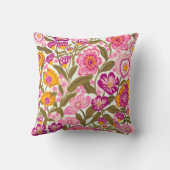 Zomer Cottage Garden Bloemenprint Kussen (Achterkant)