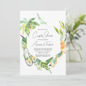 Zomer Couples Shower Kaart (Staand voorkant)