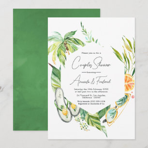 Zomer Couples Shower Kaart