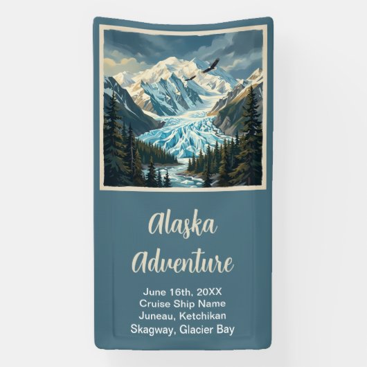 Zomer Cruise Alaska Spandoek (Verticaal)