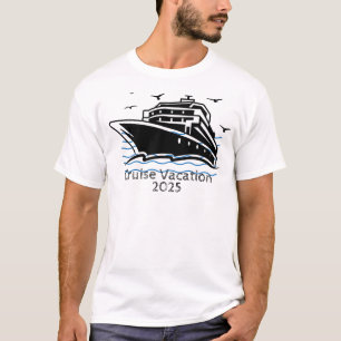 Zomer Cruise Vakantie Wit Personaliseren T-shirt
