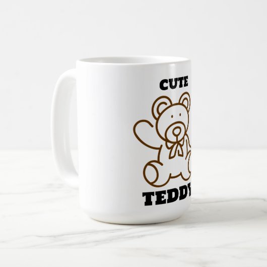 Zomer Cute Beer Teddy Koffiemok (Voorkant links)