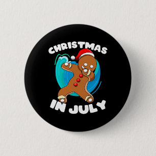 Zomer Dabbing Kerstman Kerst Jongen Kerstmis Ronde Button 5,7 Cm