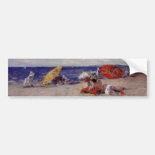 Zomer dag aan de zee (strandlandschap) bumpersticker