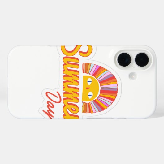 Zomer dag Case-Mate iPhone case (Achterkant (horizontaal))