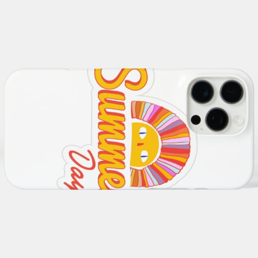 Zomer dag Case-Mate iPhone case (Achterkant (horizontaal))