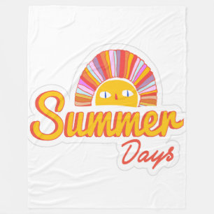 Zomer dag fleece deken