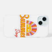 Zomer dag iPhone 15 case (Achterkant horizontaal)