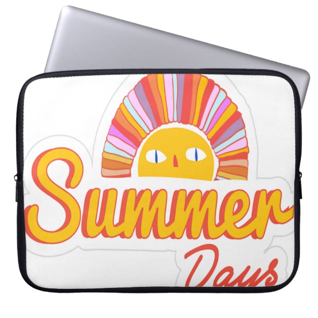 Zomer dag  laptop sleeve (Voorkant)