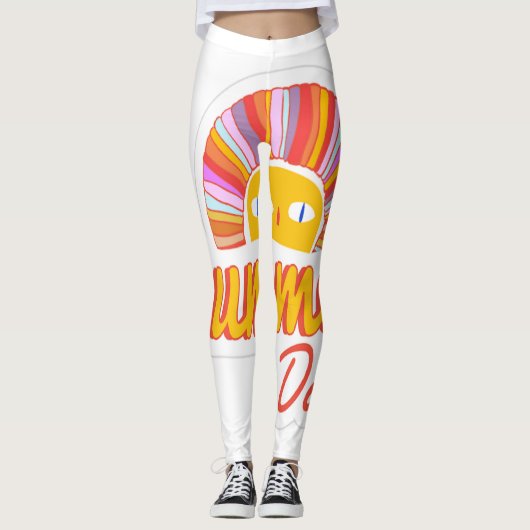 Zomer dag  leggings (Voorkant)
