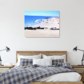 'Zomer Dag op het Strand (Blauw)' Ingepakt Canvas Afdruk (Insitu (Slaapkamer))