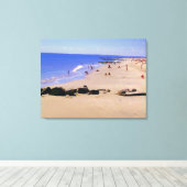 'Zomer Dag op het Strand (Goud) ' Ingepakt Canvas Afdruk (Insitu (Houten vloer))