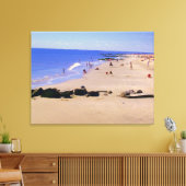 'Zomer Dag op het Strand (Goud) ' Ingepakt Canvas Afdruk (Insitu (Woonkamer))