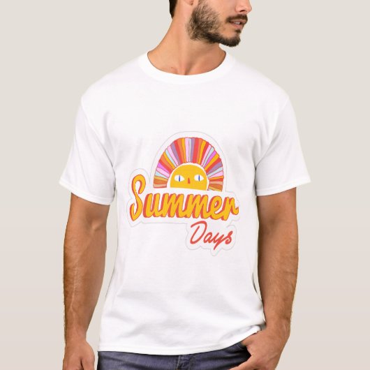 Zomer dag  t-shirt (Voorkant)