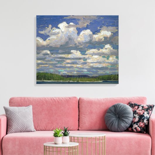 Zomer Dag | Tom Thomson | Canvas Afdruk (Insitu (Woonkamer))