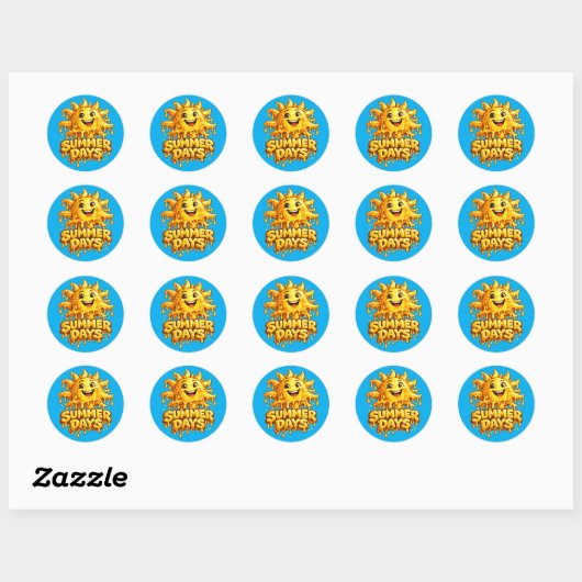 Zomer Dagen Sticker (Vel)