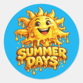 Zomer Dagen Sticker (Voorkant)