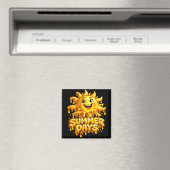 Zomer Dagen Sticker Magneet (Insitu (Vaatwasser))